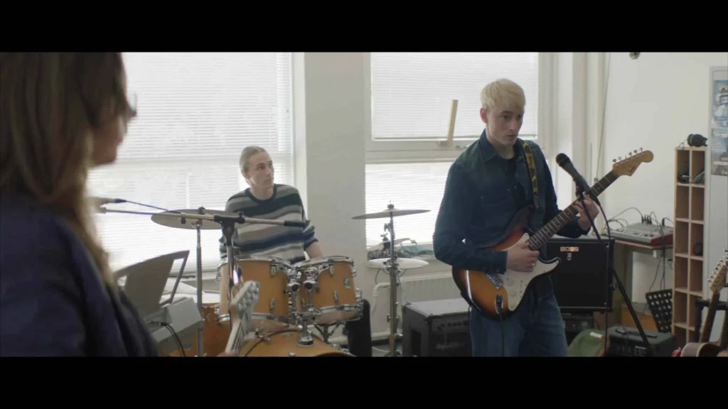 Een foto als tiener gitarist